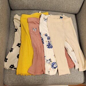 5 Lot, 9-12 month pants flared and legging
